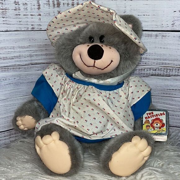 Vintage 90s Disney Applause The Hatfields #5924 Elly Mae Teddy Plush Bear New - Picture 2 of 8
